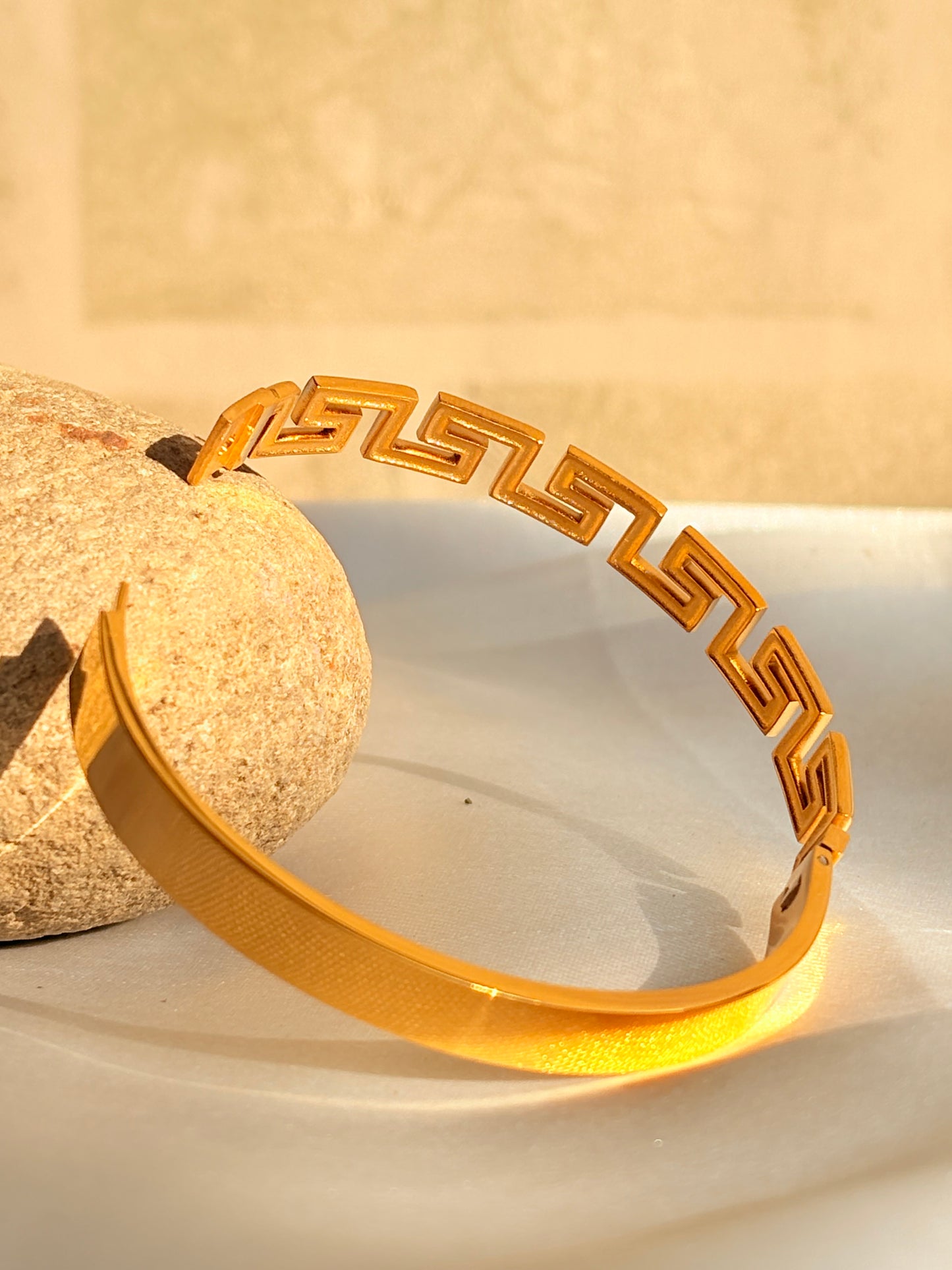Imperial Greek Key Bangle