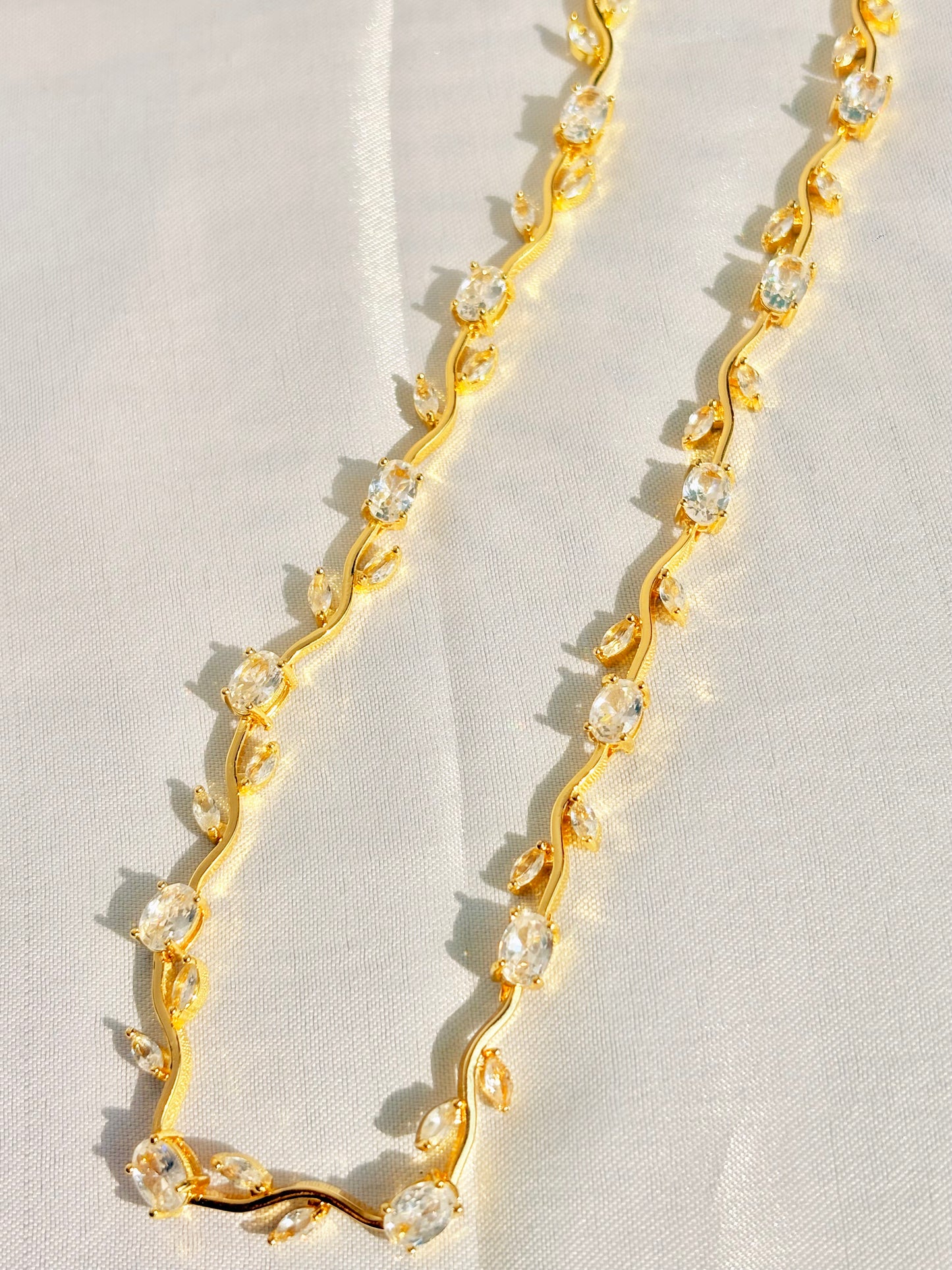 Bella's Crystal Vine Necklace
