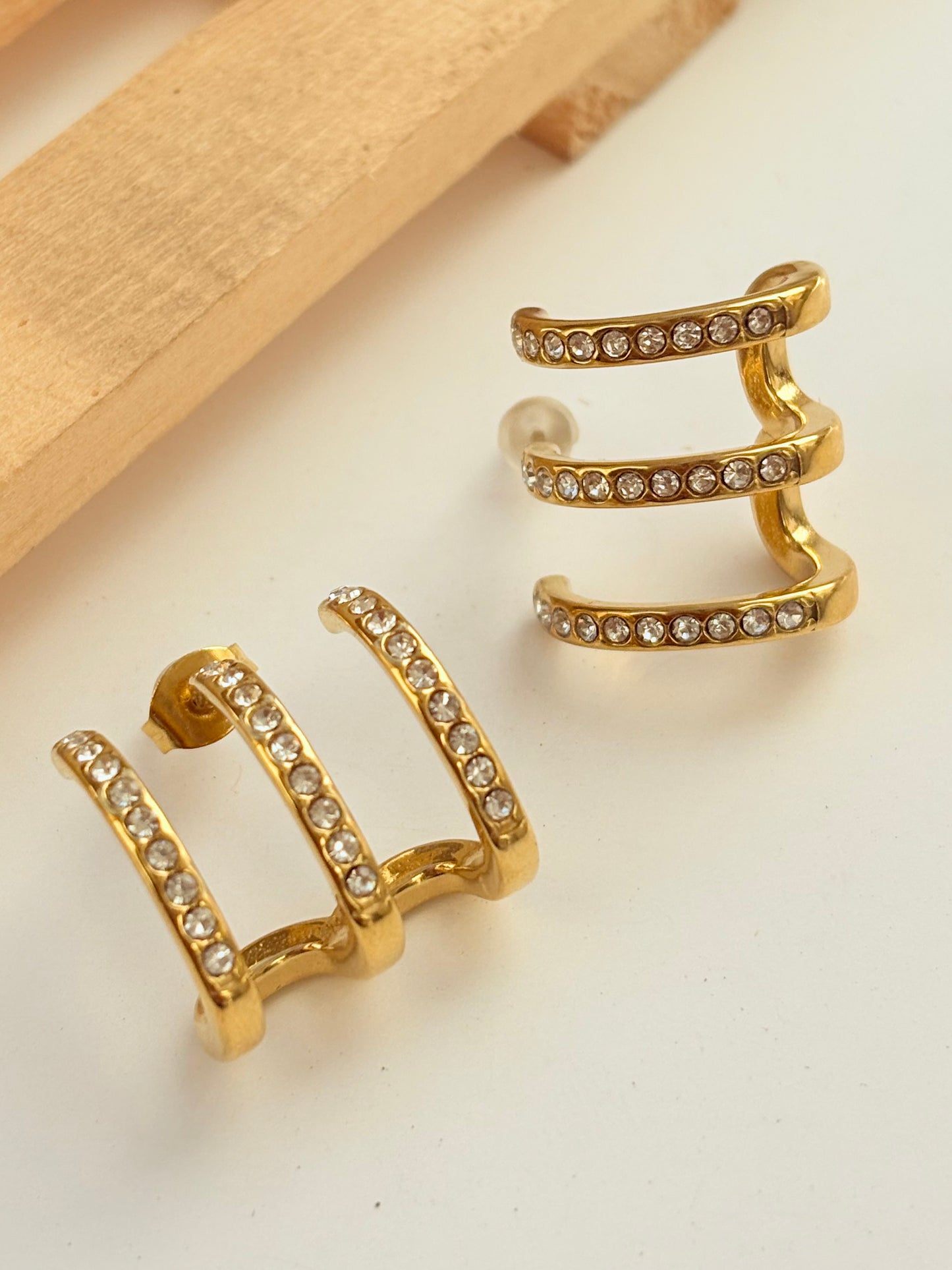 Triple Arc Mini Earings
