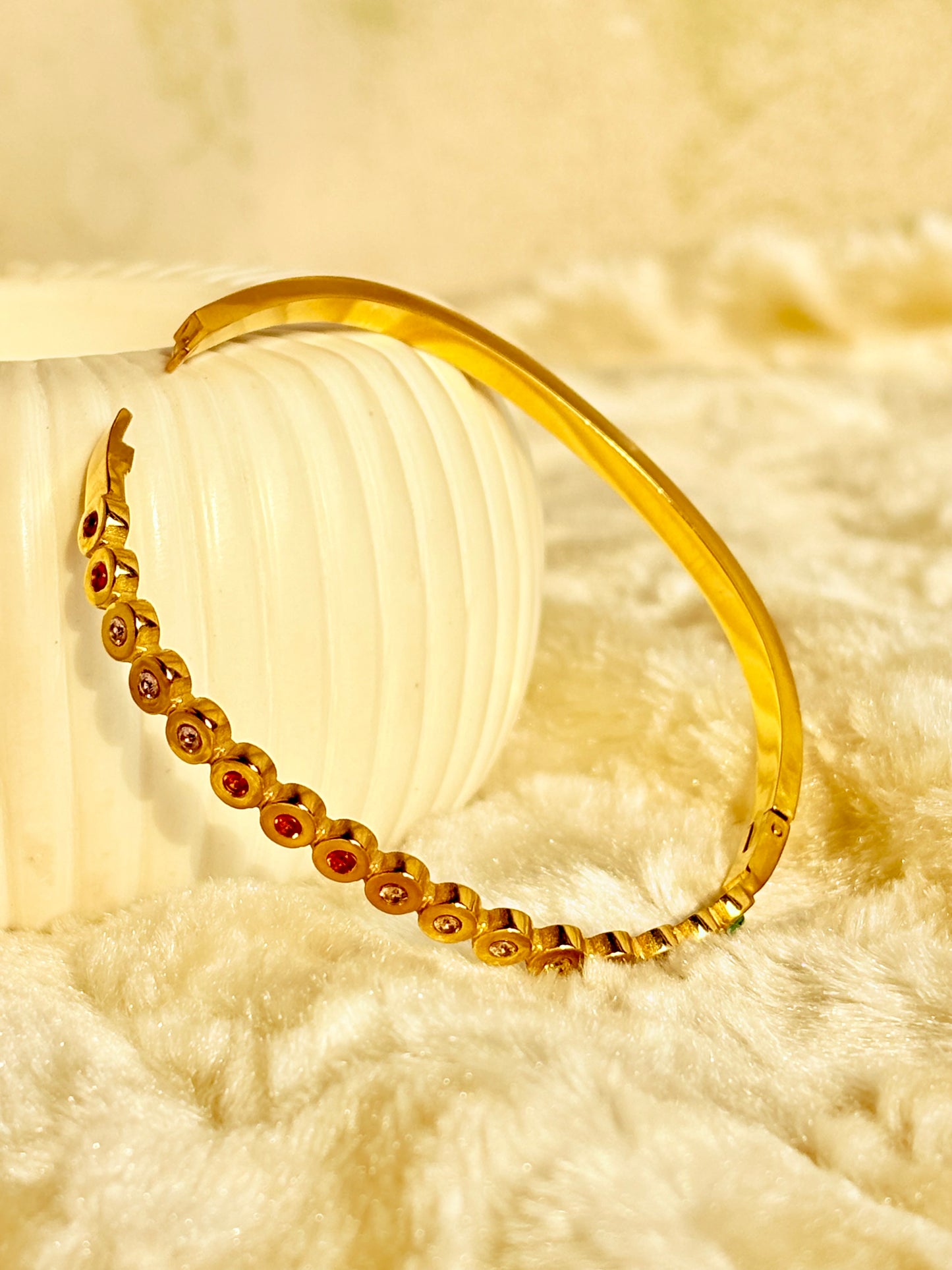 Rainbow Halo Line Bracelet