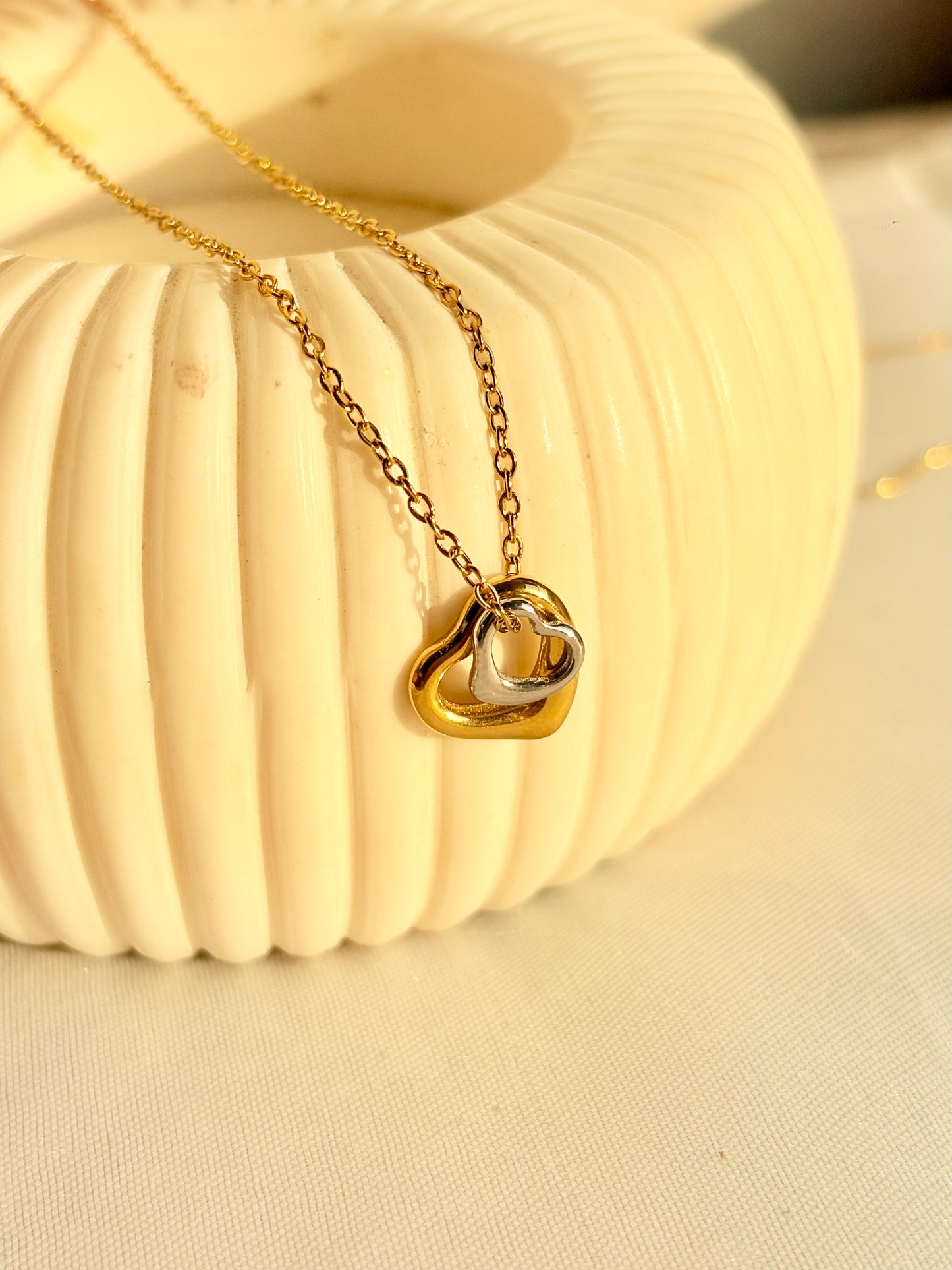Twin Heart Love Pendant