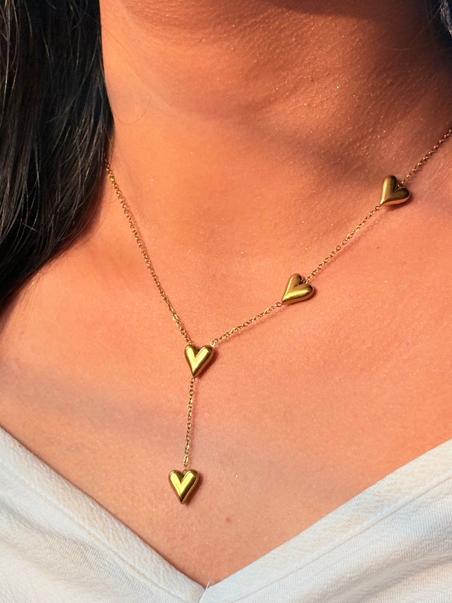 Heartfall Gold Pendant