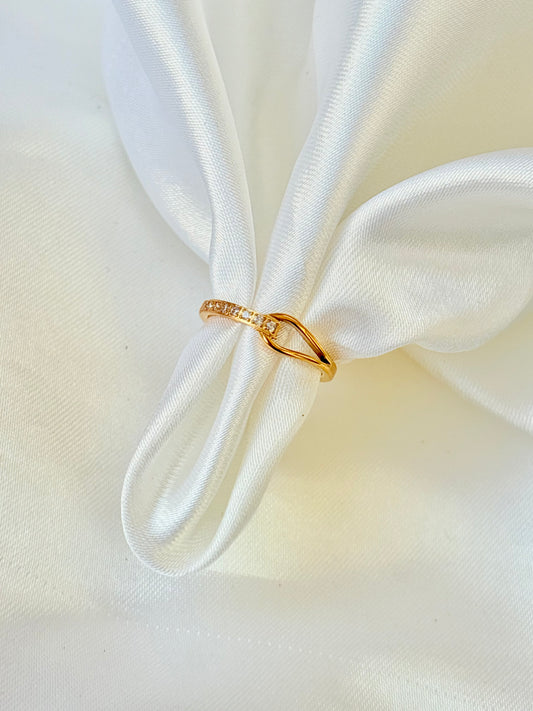 Regal Halo Charm Ring