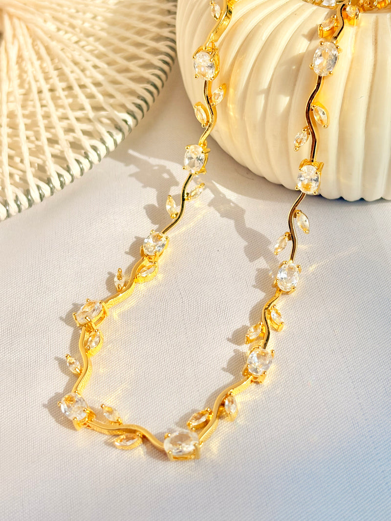 Bella's Crystal Vine Necklace