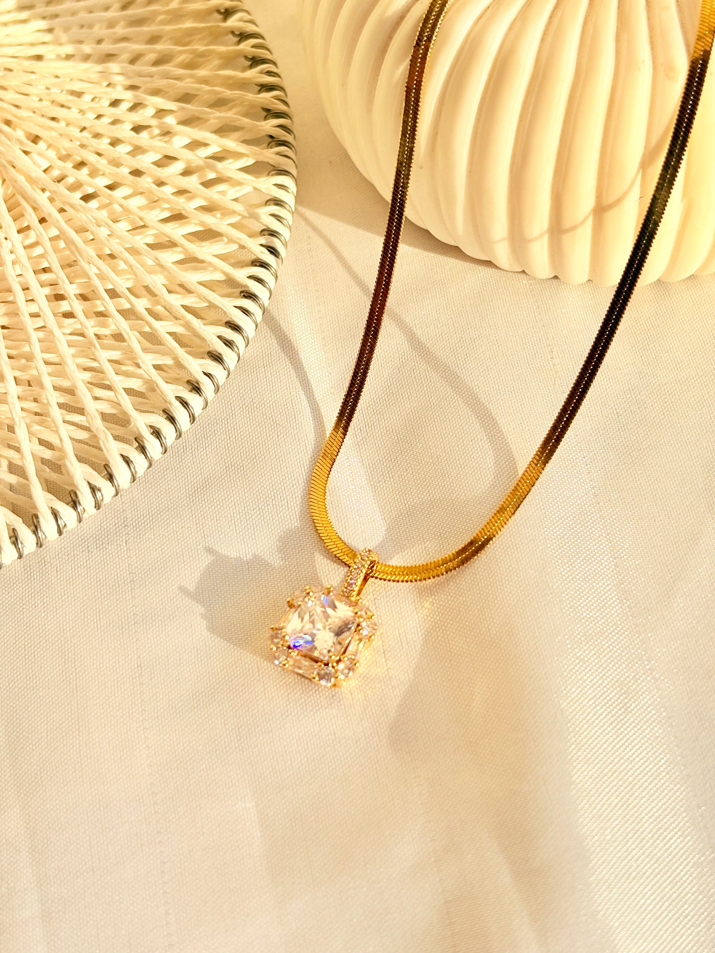 Crystal Glow Statement Pendant