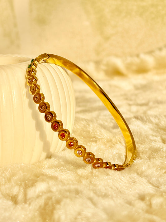 Rainbow Halo Line Bracelet