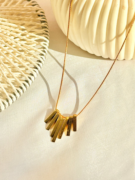 Golden Fringe Pendant