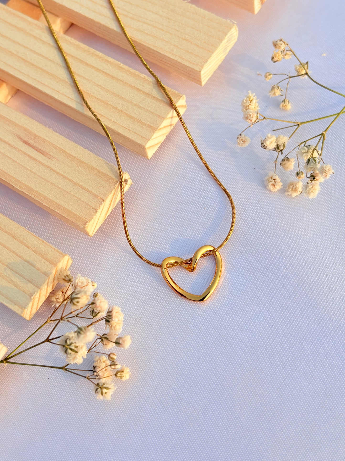 Open heart pendant