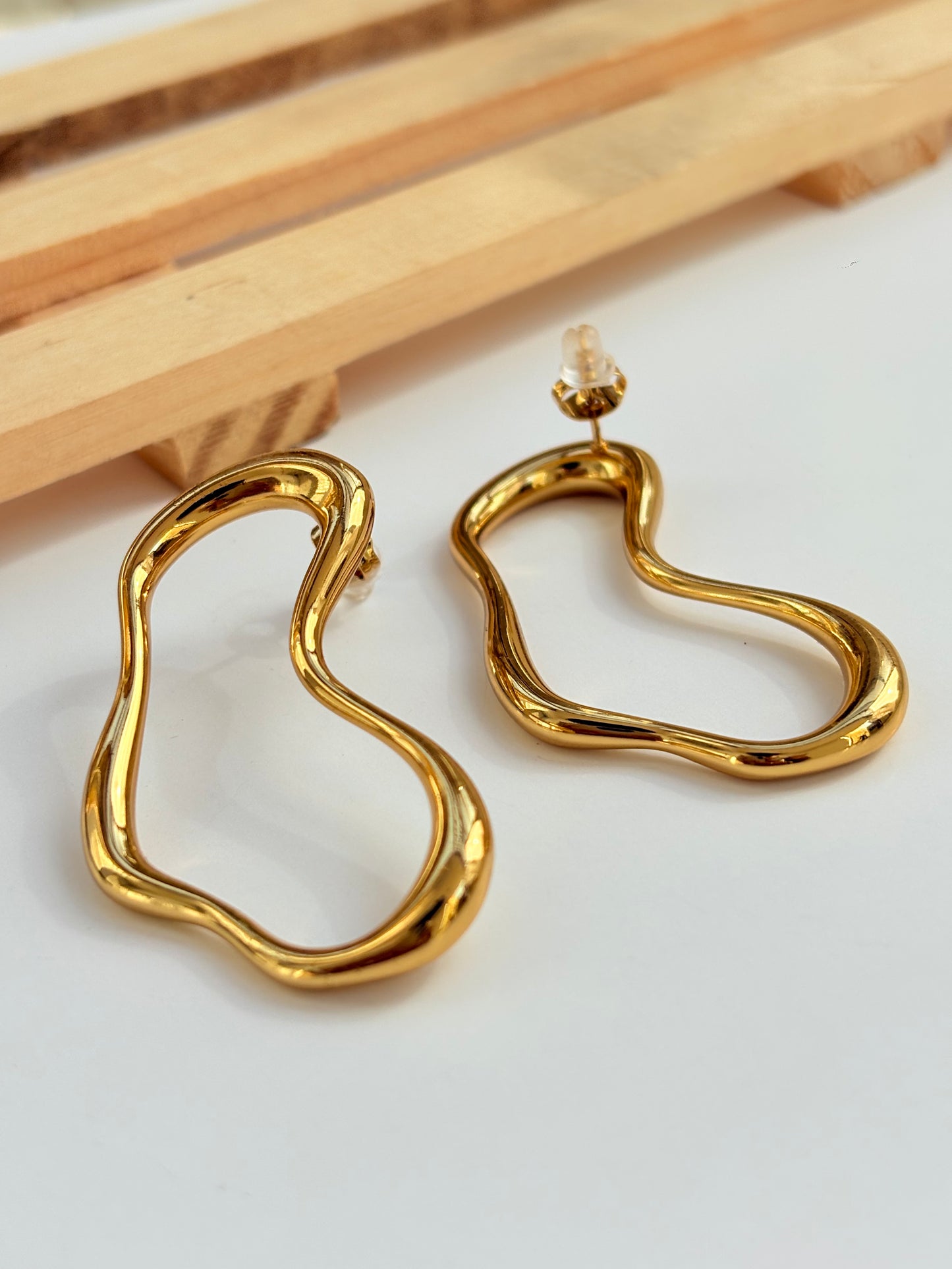 Abstract Gold Earings