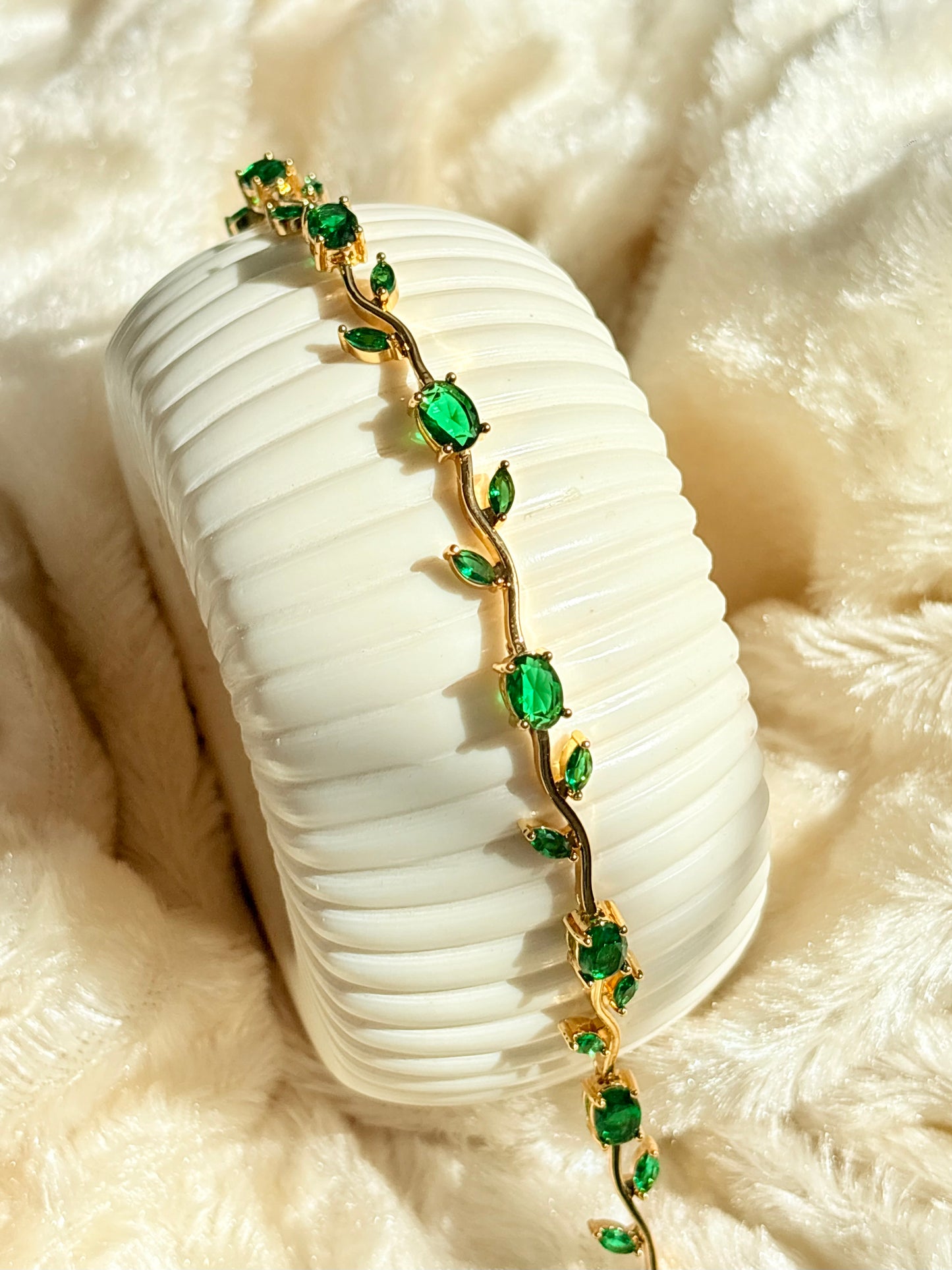 Emerald Tulip Bracelet