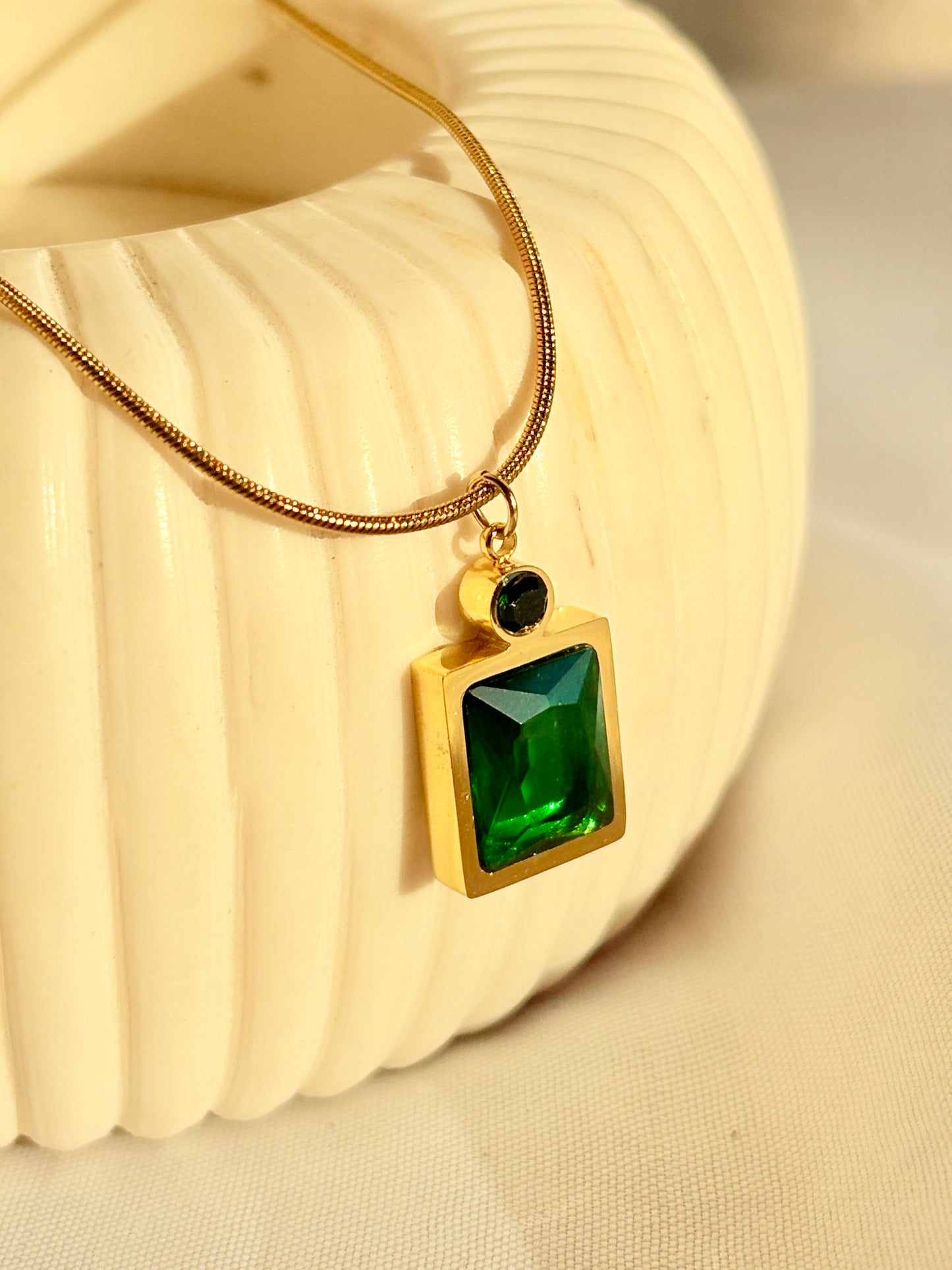 Royal Emerald Cut Pendant