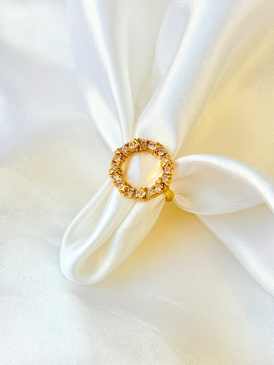 Crystal Halo Luxe Ring