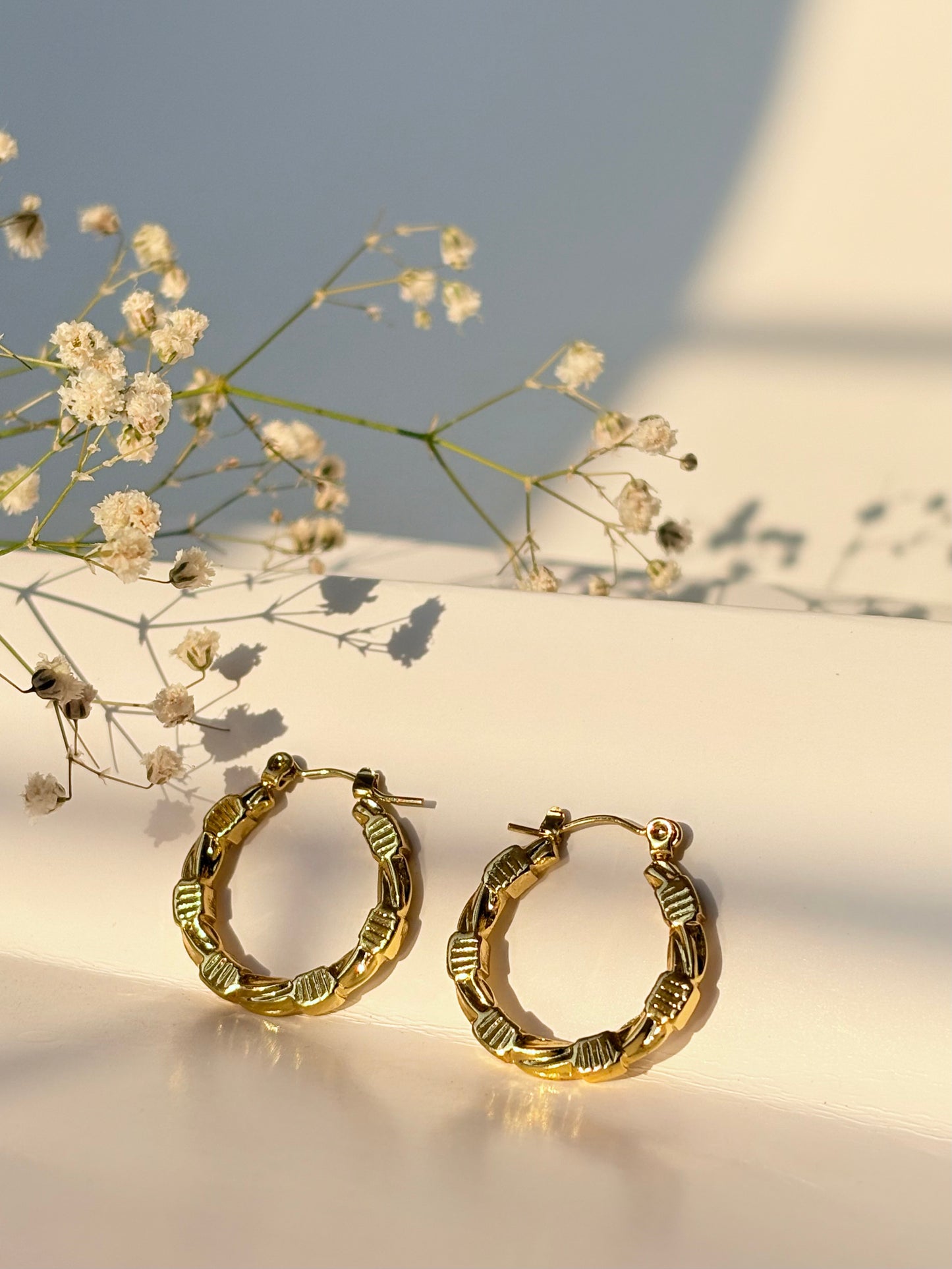 Braided Gold Hoops