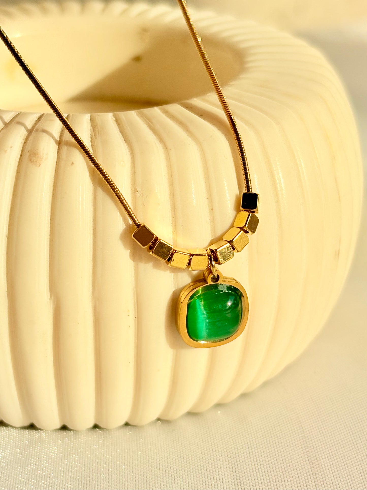 Royal Emerald Frame Pendant