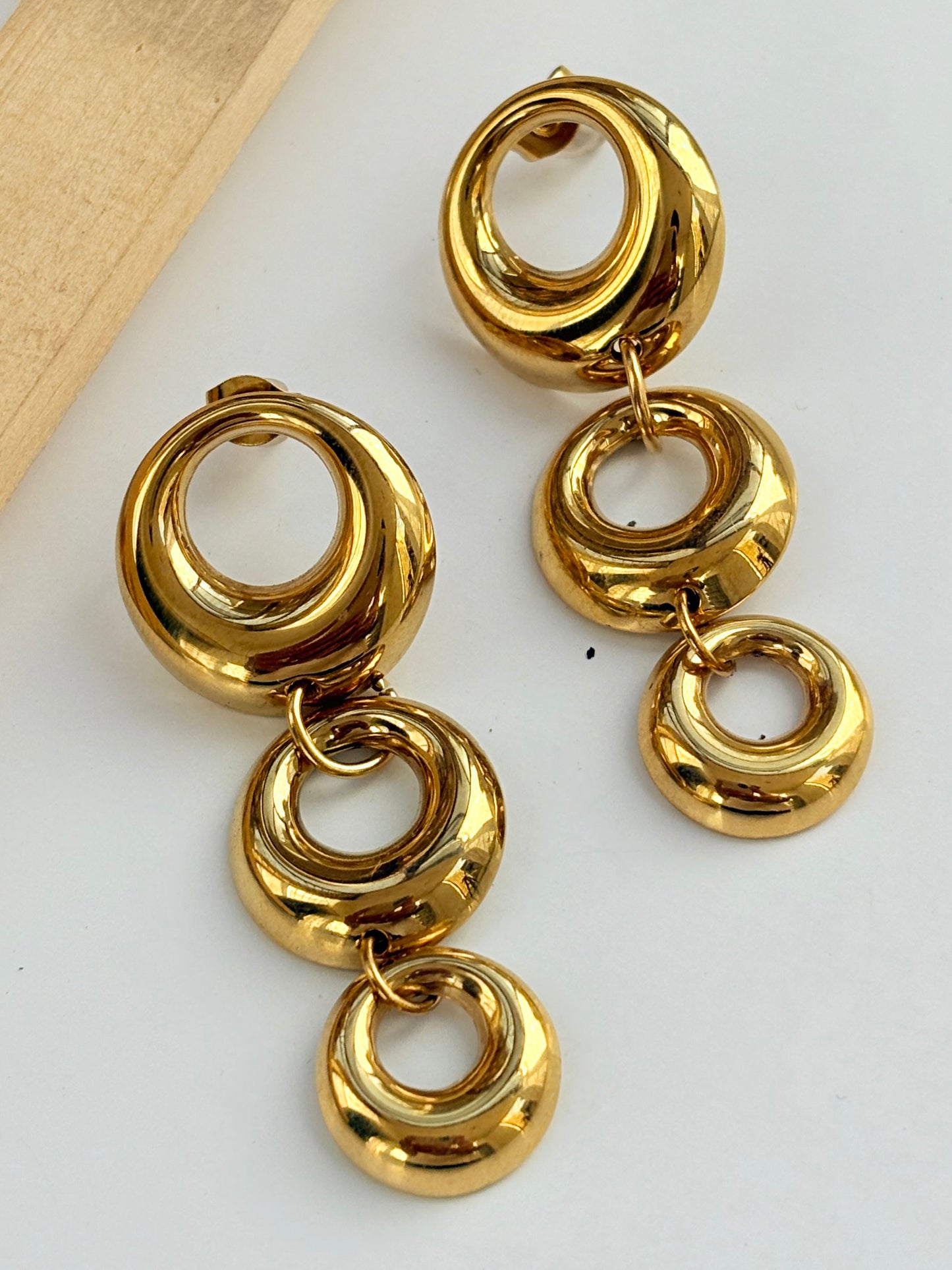 Triple Ring earings