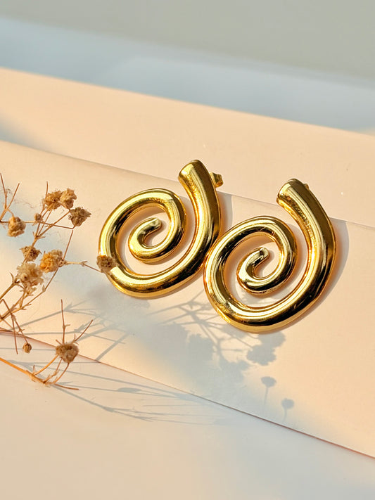 Golden Spiral Earings