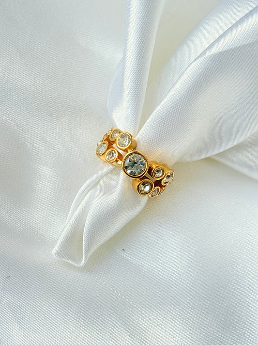 Luxe Cluster Dome Ring