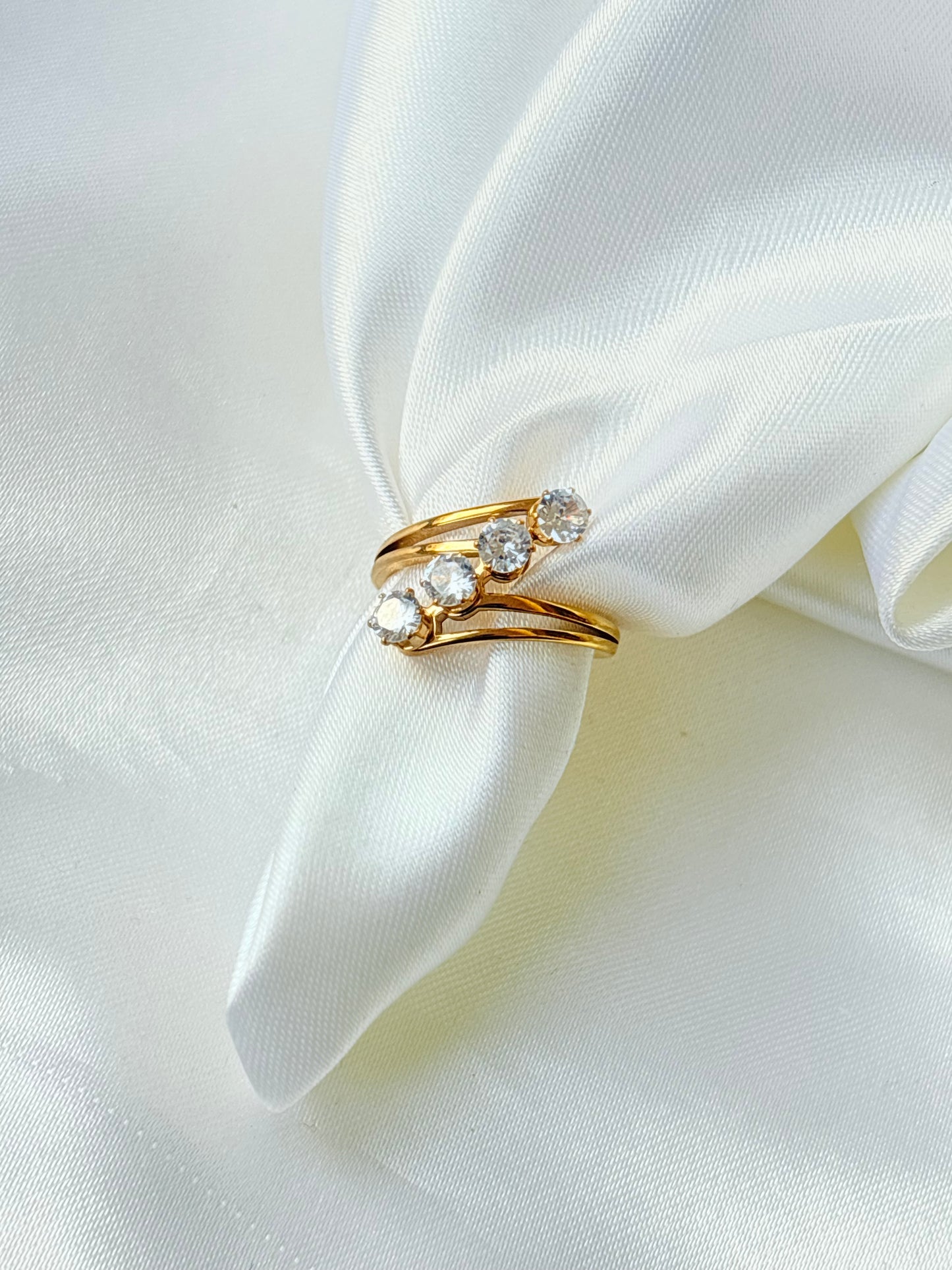 Crystal Drop Elegance Ring