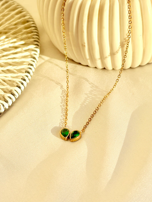 Emerald Dew Drop Necklace