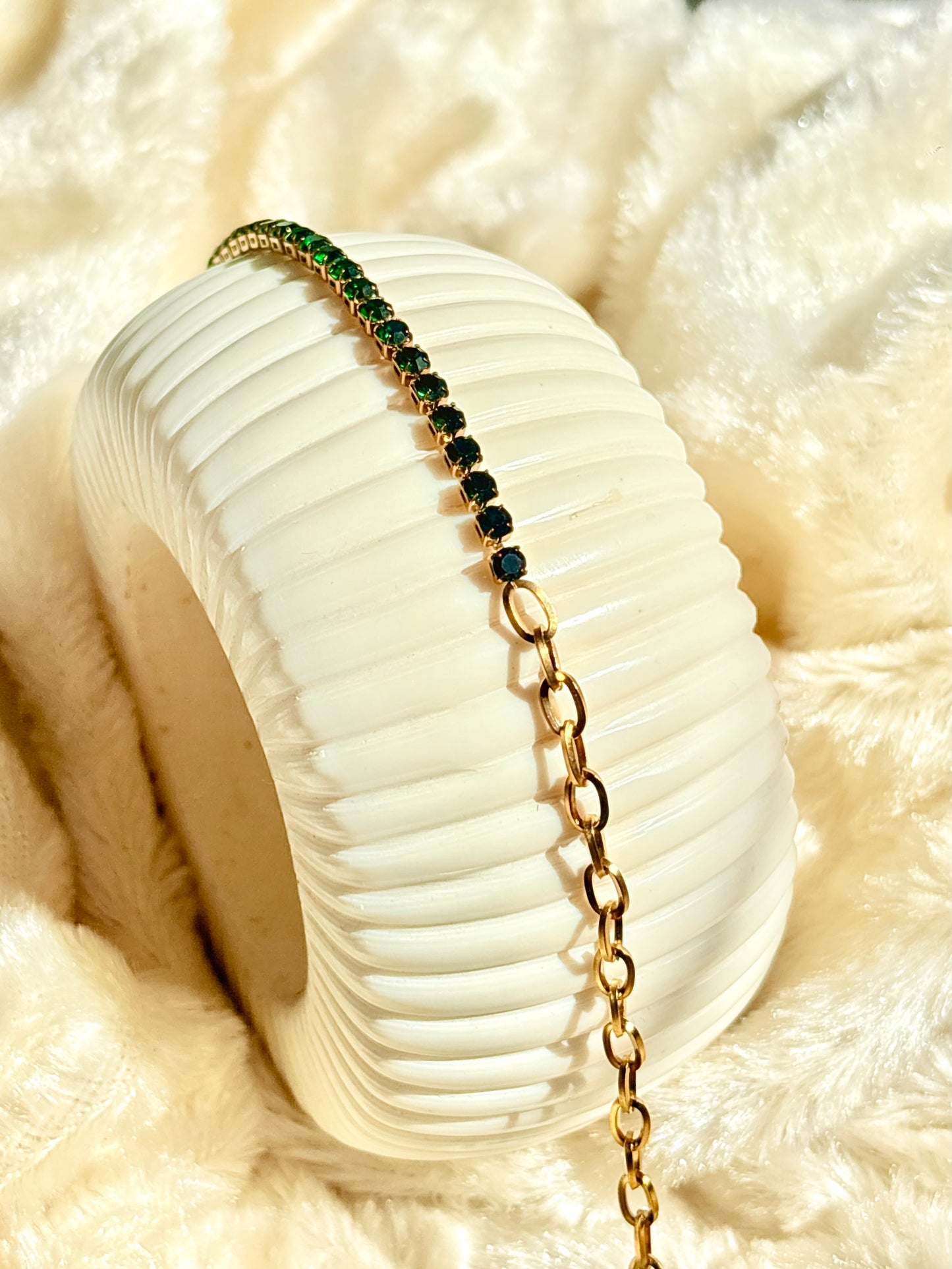 Emerald Cascade Luxe bracelet
