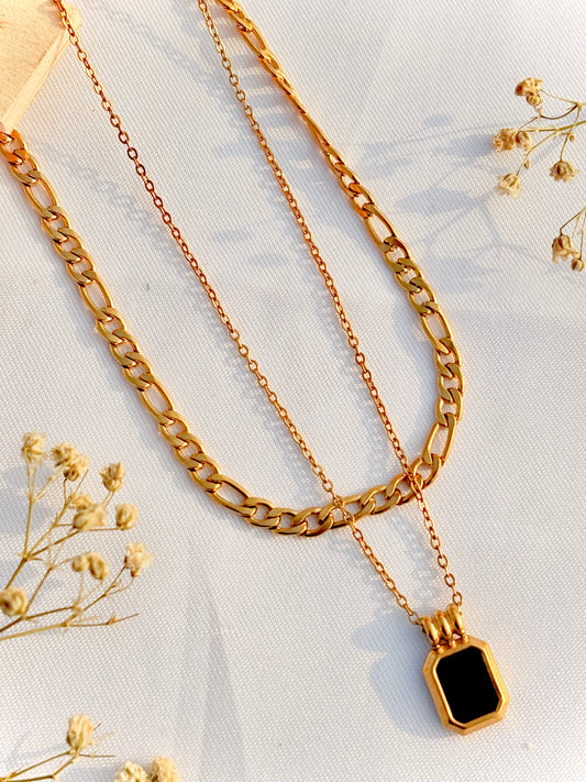 Black Crest Double Chain