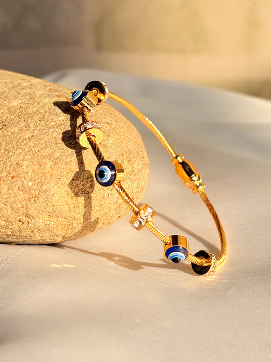 Gold Evil Eye Bracelet