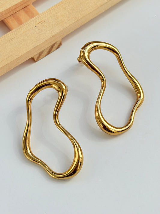 Abstract Gold Earings