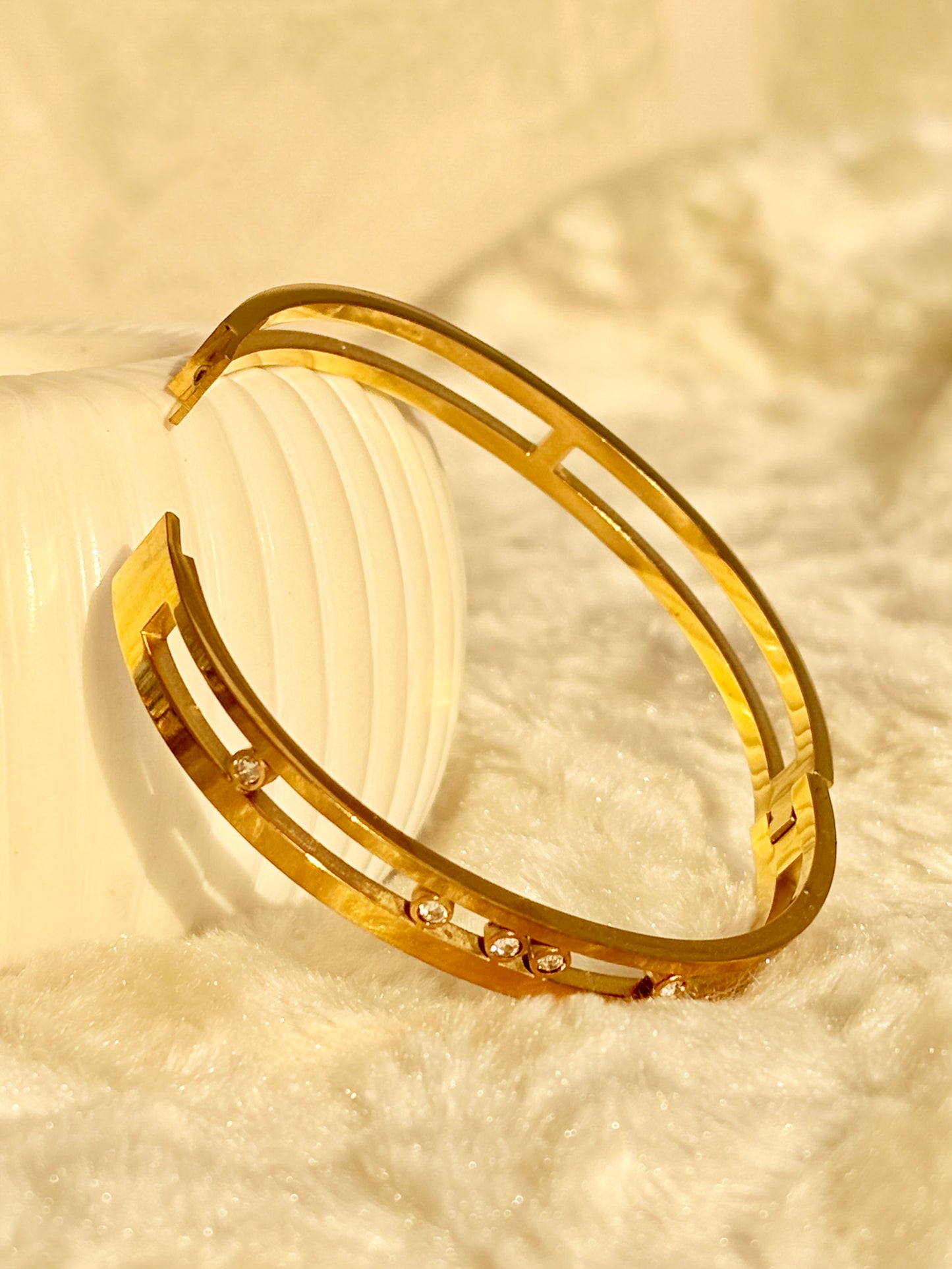 Luxe Studded Bar Bracelet