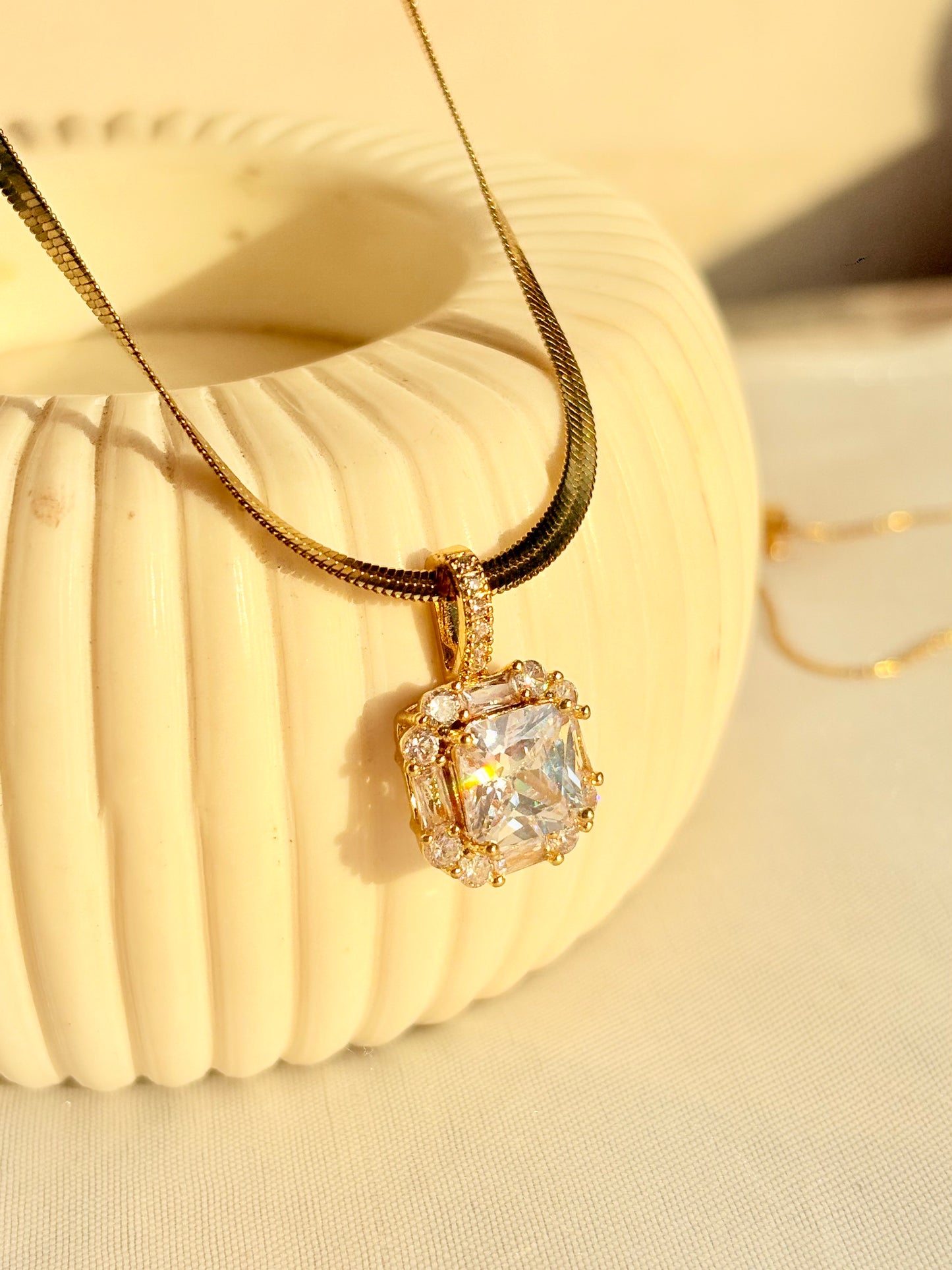Crystal Glow Statement Pendant