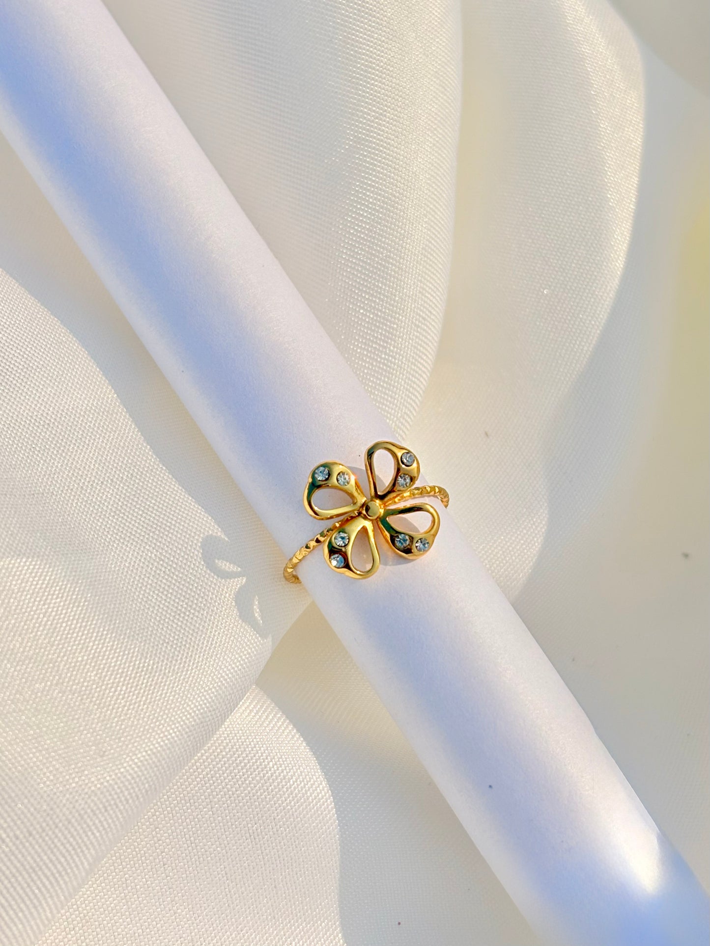 Crystal Petal Ring