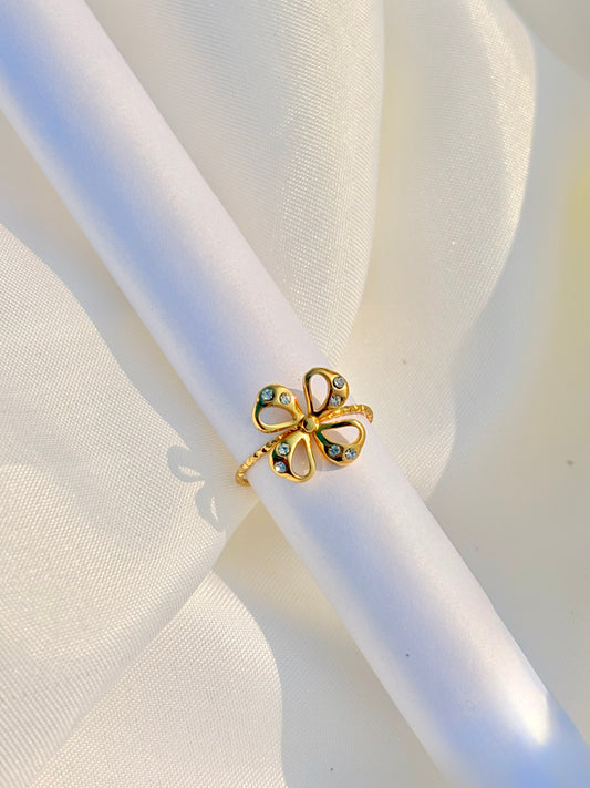 Crystal Petal Ring