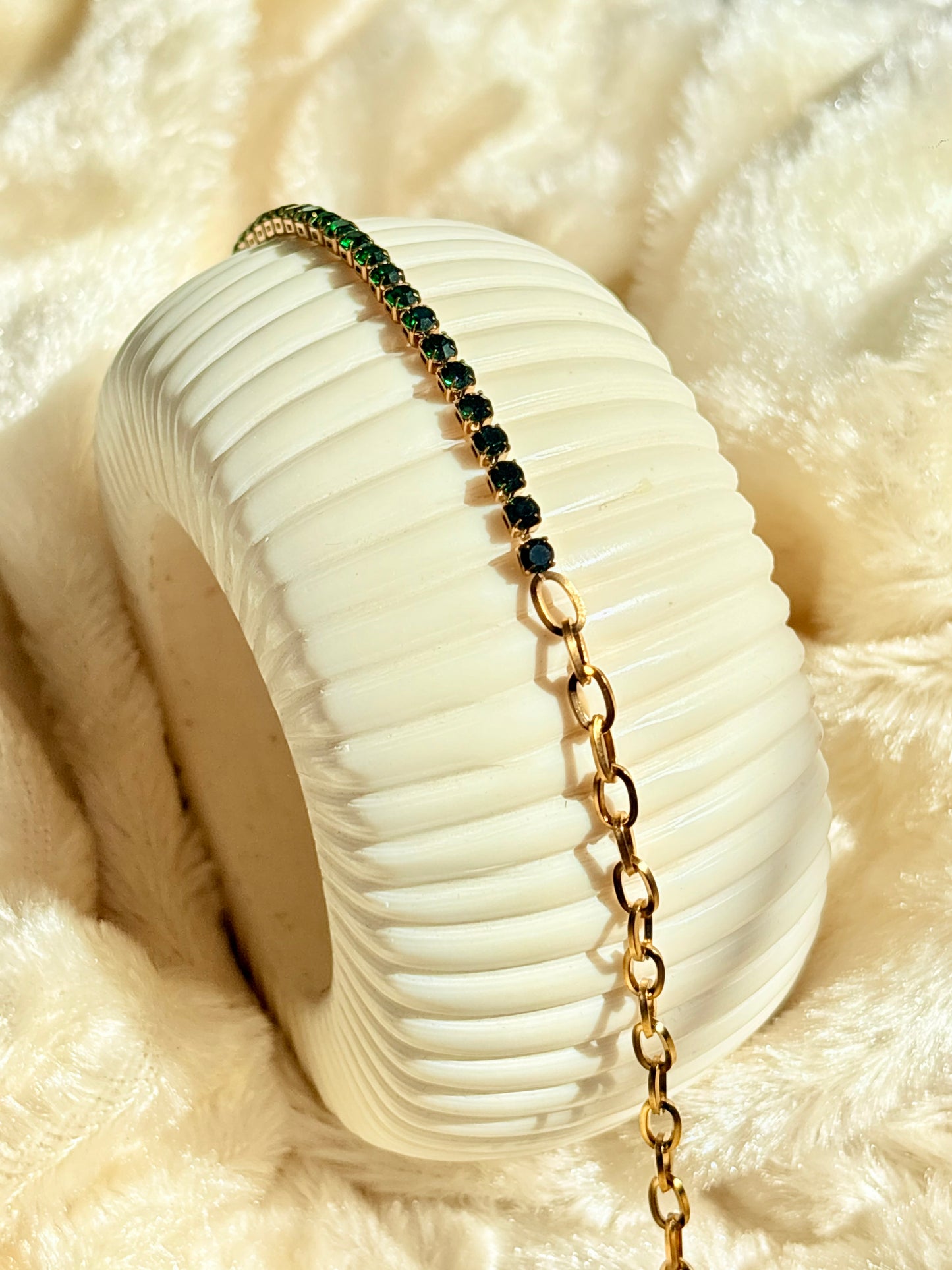 Emerald Cascade Luxe bracelet