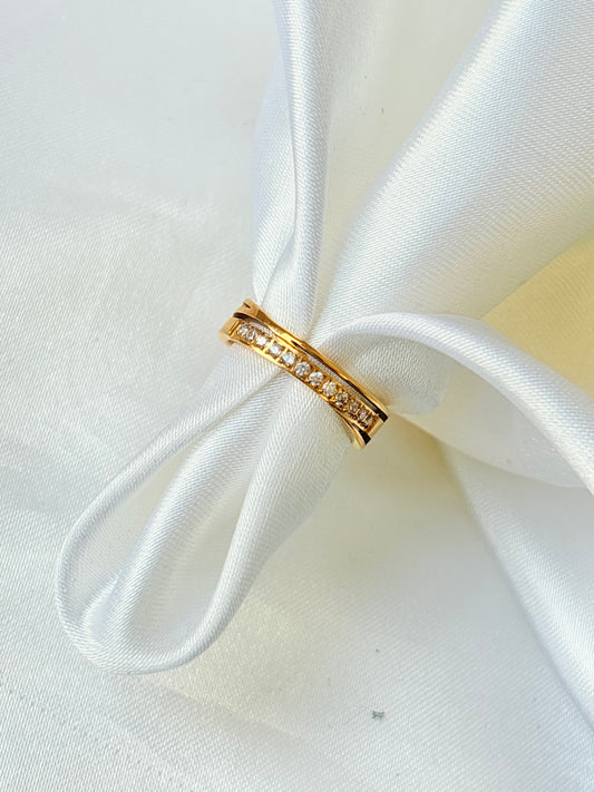 Crystal Line Elegance Ring