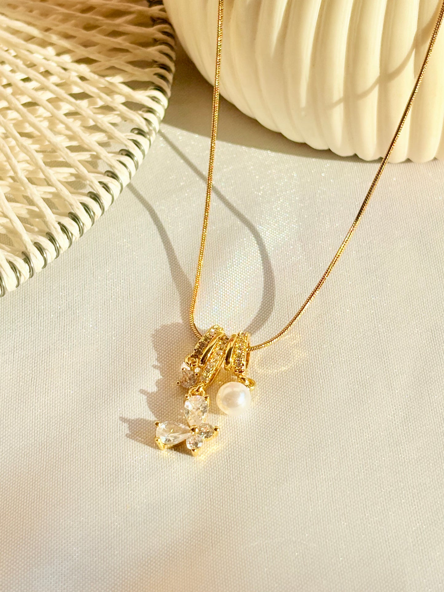 Celeste Pearl Bloom Pendant