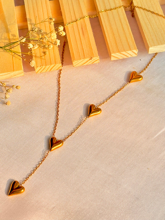 Heartfall Gold Pendant