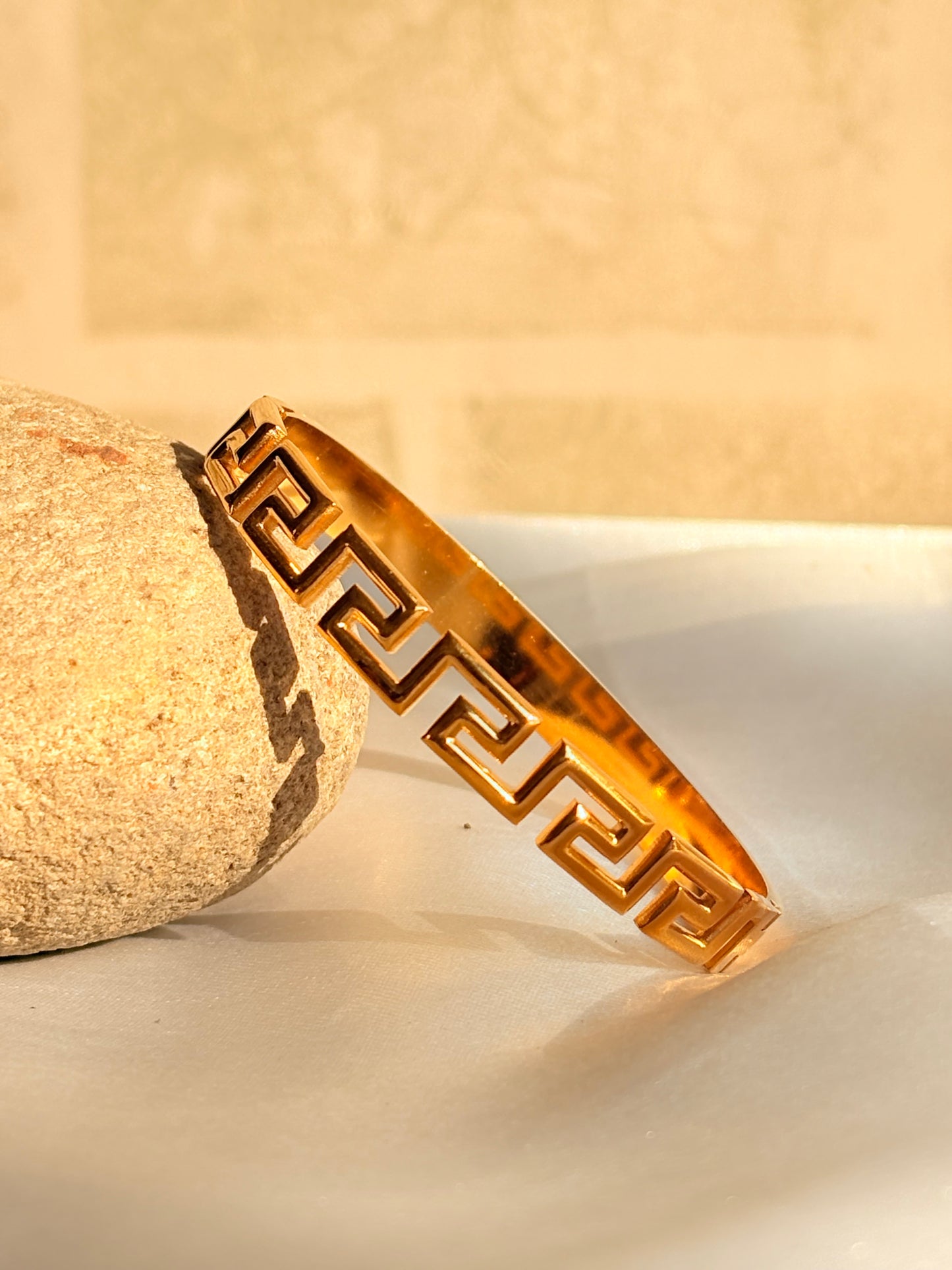 Imperial Greek Key Bangle