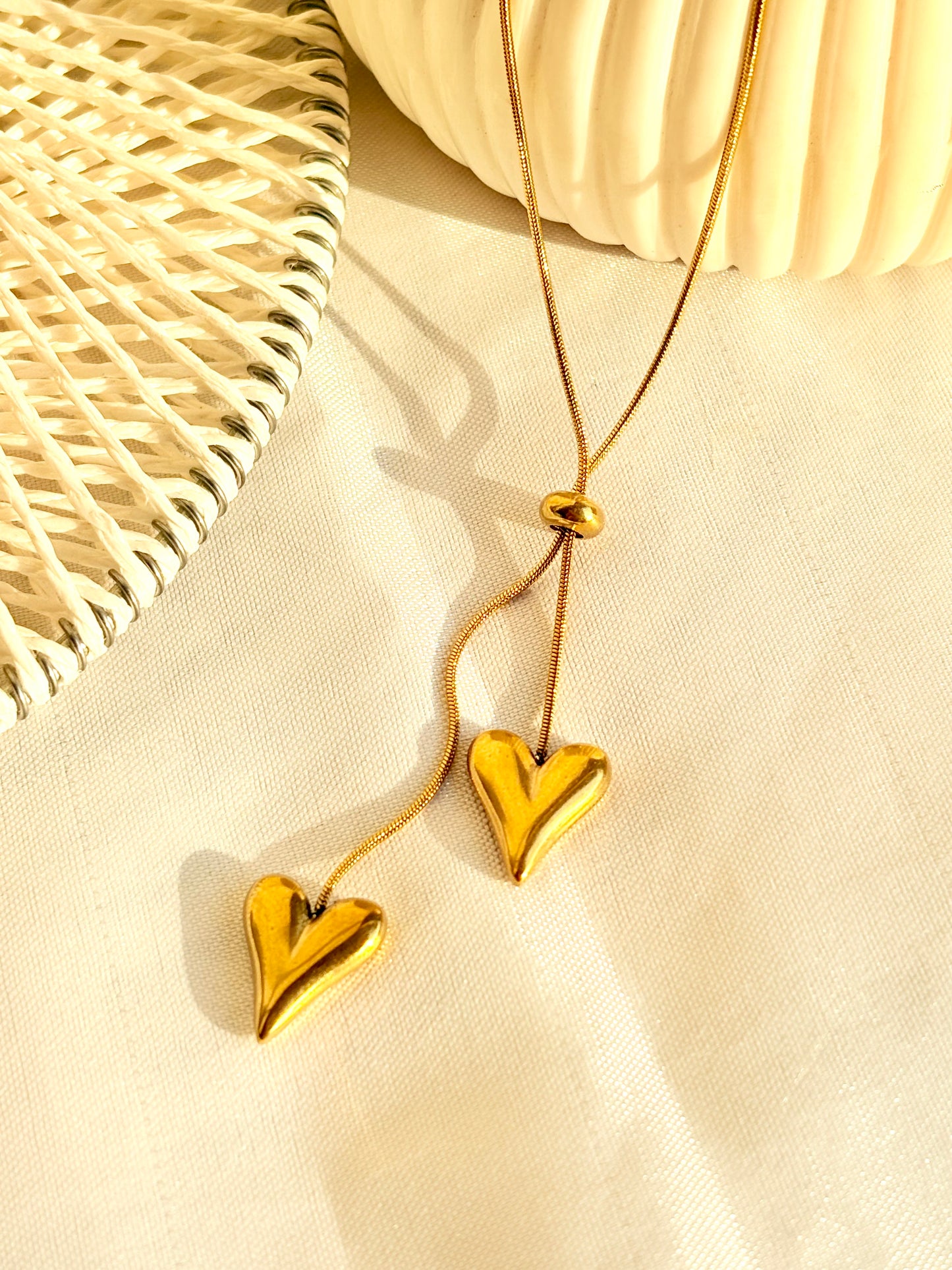 Golden Heart Duo Pendant