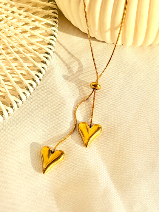 Golden Heart Duo Pendant