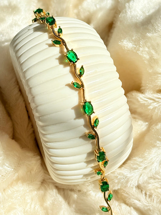 Emerald Tulip Bracelet