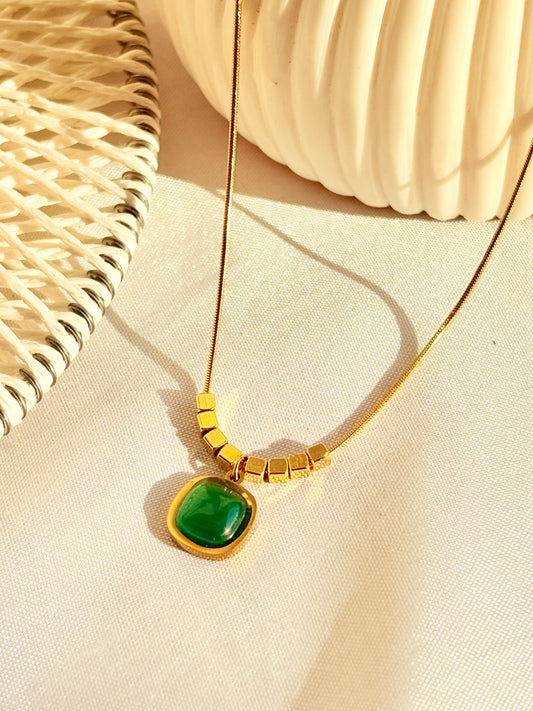 Royal Emerald Frame Pendant