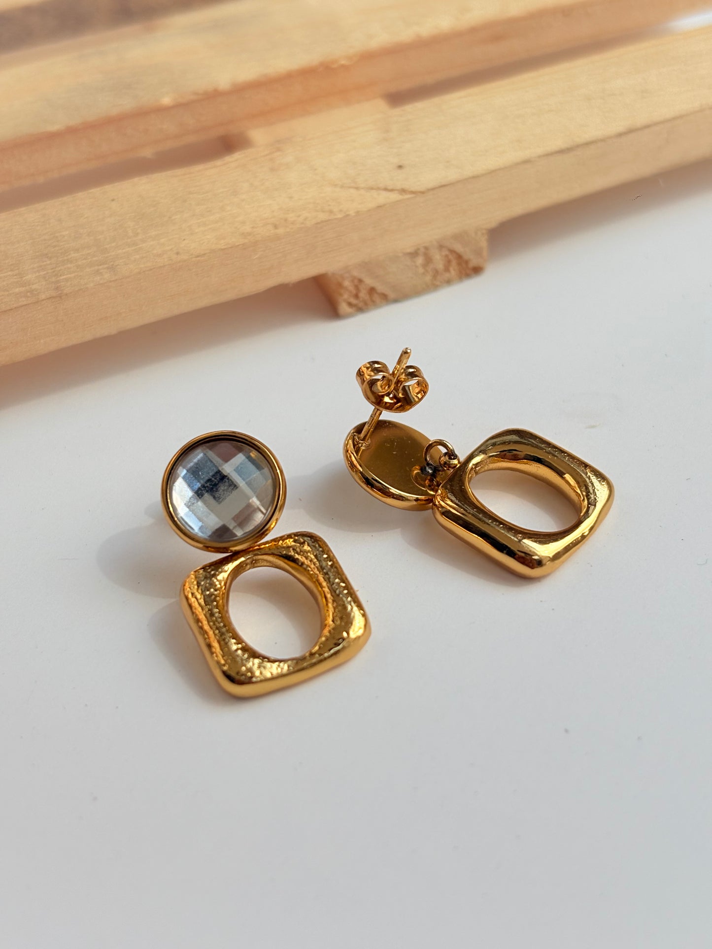 Crystal Frame Luxe Earings