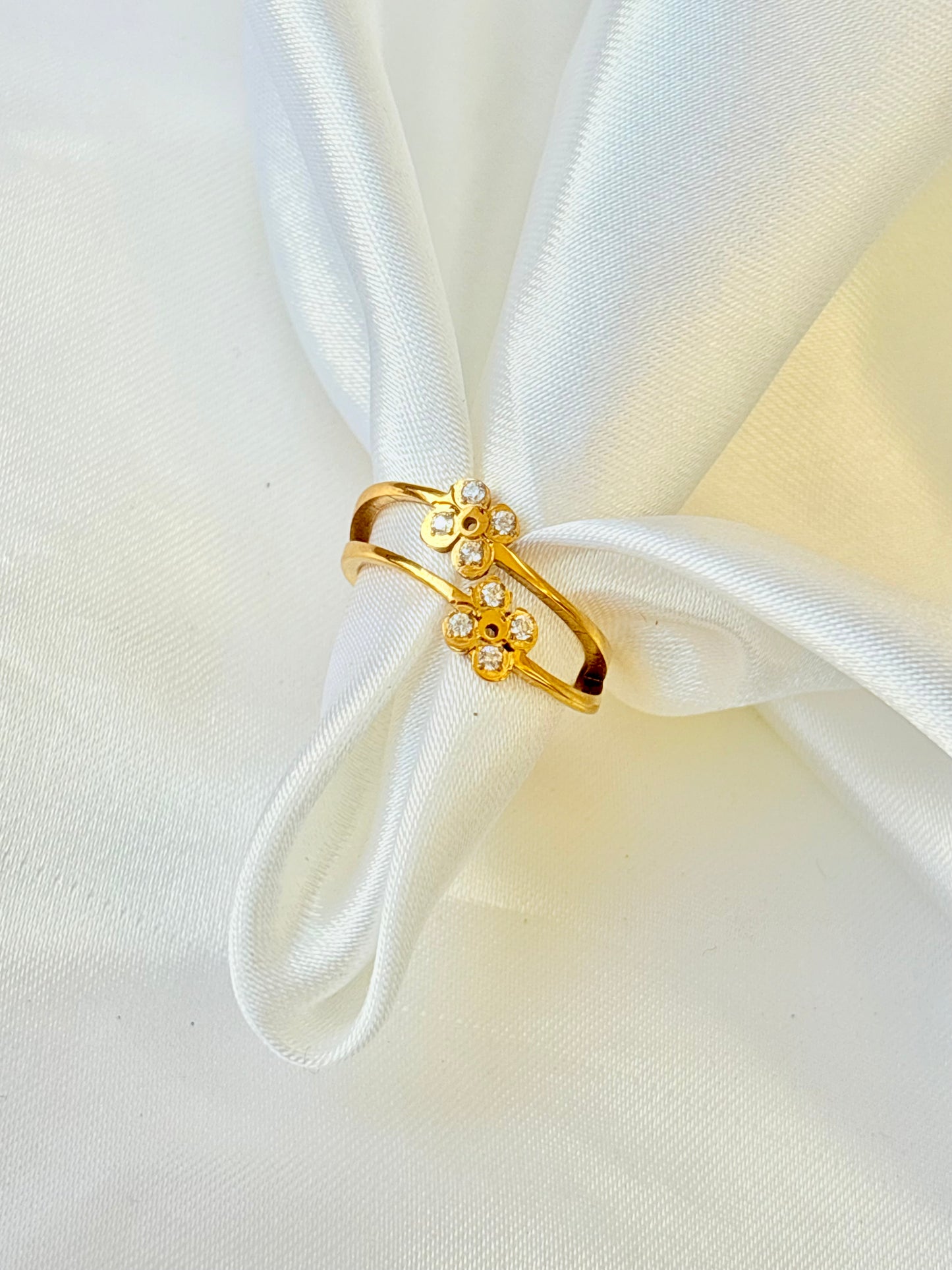 Floral Duo Ring