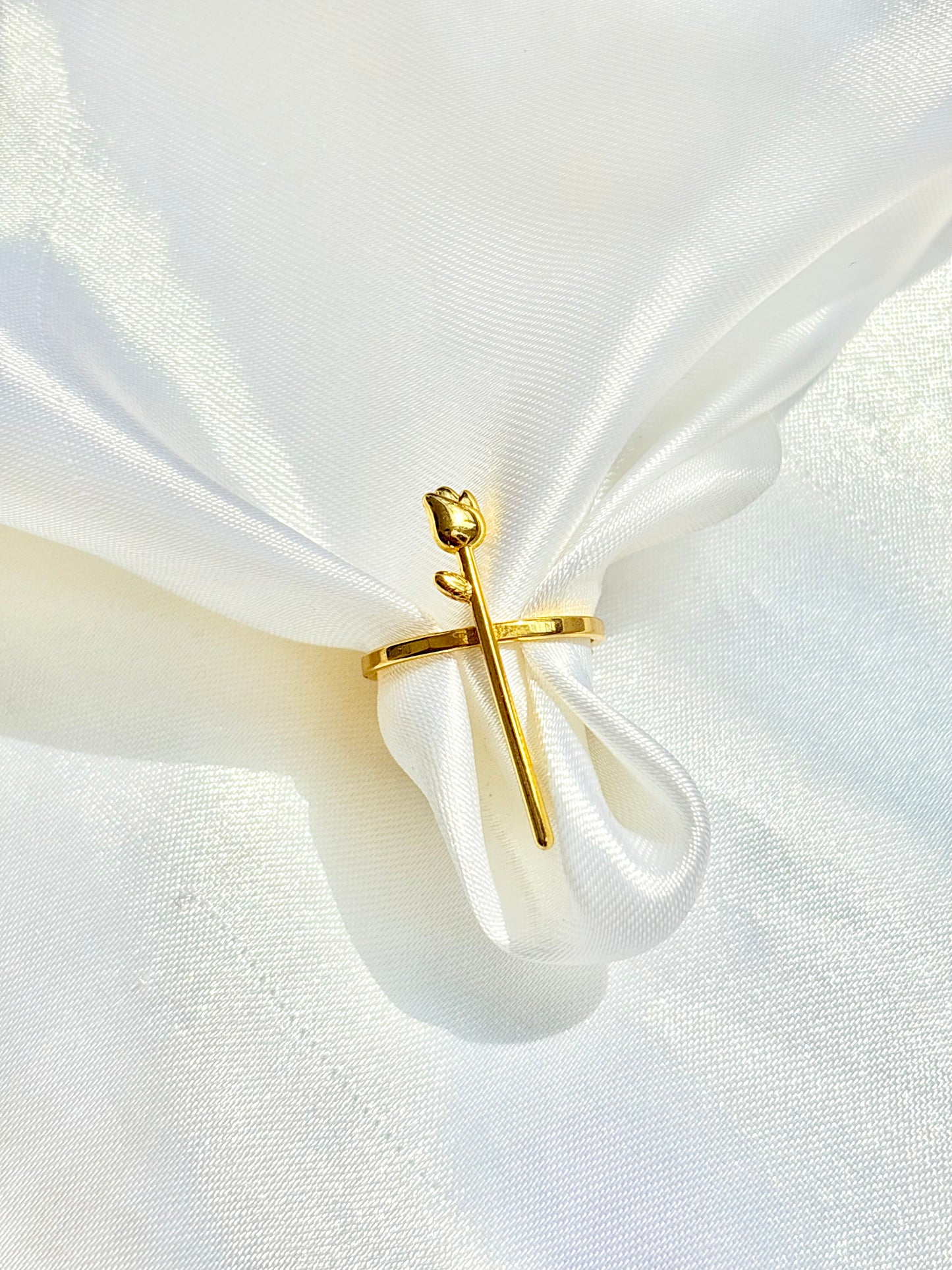Rose Bar Statement Ring