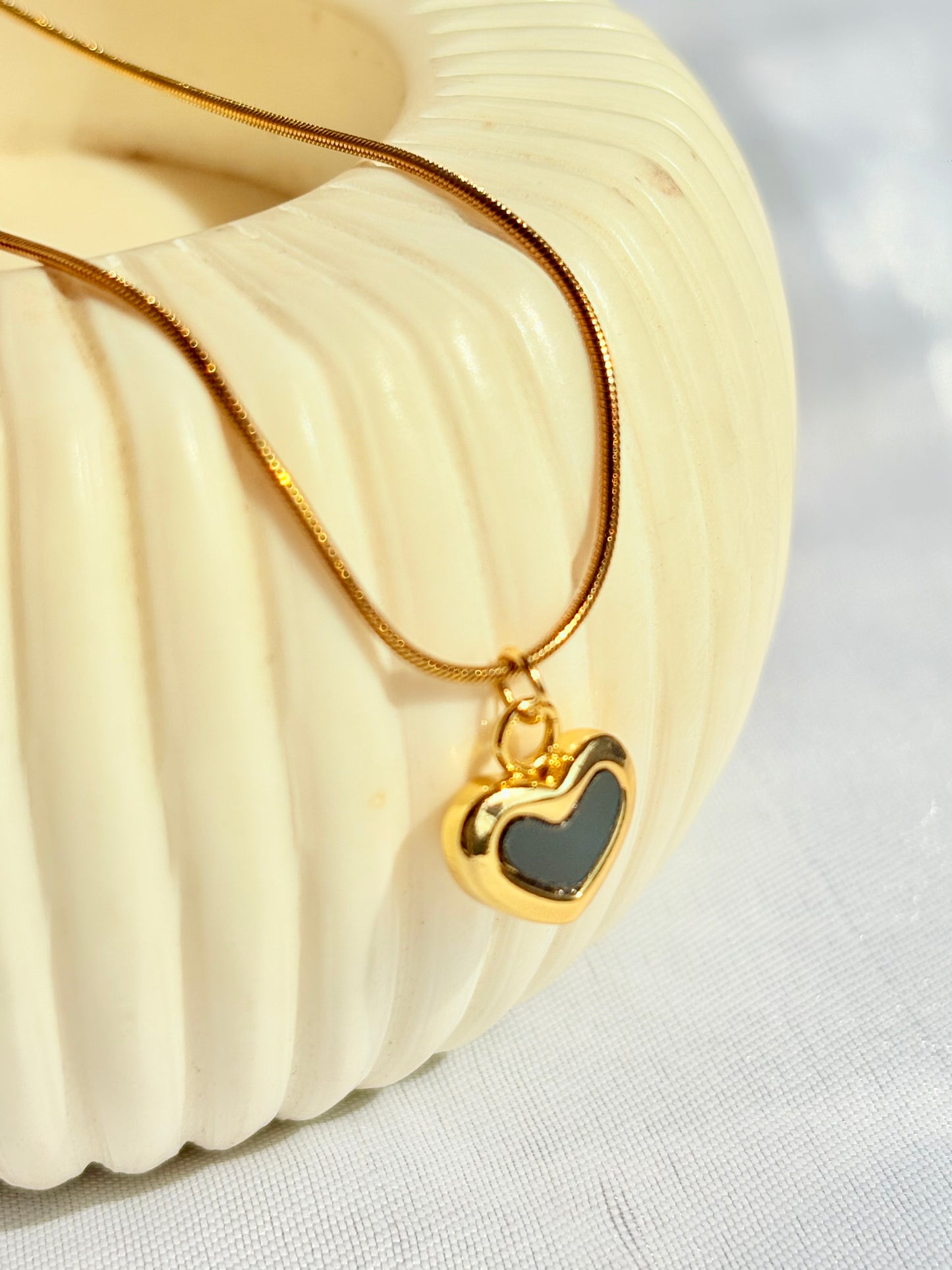 Golden Heart loop Pendant